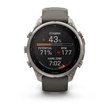 Garmin fenix 9 Pro Solar InReach  - 47mm - Titanium with Pebble Gray Silicone Ban