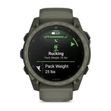 Garmin Tactix 8 - 51 mm AMOLED, Cerakote Coating - Olive Drab - Inc.Applied Ballistics Ultralight Solver - Olive Drab
