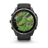 Garmin fenix 9 Pro - 51mm - Carbon Gray DLC Titanium with Black/Pebble Gray Silicone Band