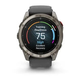 Garmin fenix 8 Pro - 51mm AMOLED Sapphire Titanium with Graphite/black silicone band