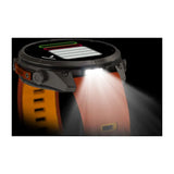 Garmin fenix 9 Pro - 47mm - Titanium with Autumn Orange/Spark Orange Silicone Band