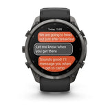 Garmin fenix 9 Pro InReach  -  51mm - Carbon Gray DLC Titanium with Black/Pebble Gray Silicone Band