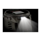 Garmin fenix 9 Pro Solar - 51mm - Titanium with Pebble Gray Silicone Band