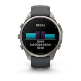Garmin fenix 9 Pro - 47mm - Titanium with Graphite/Black Silicone Band