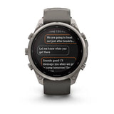 Garmin fenix 9 Pro Solar InReach  - 47mm - Titanium with Pebble Gray Silicone Ban