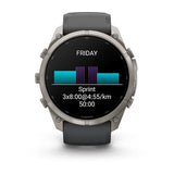 Garmin fenix 9 Pro - 51mm - Titanium with Graphite/Black Silicone Band
