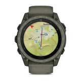 Garmin Tactix 8 - 51 mm AMOLED, Cerakote Coating - Olive Drab - Inc.Applied Ballistics Ultralight Solver - Olive Drab
