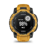 Garmin Instinct 3 – 45 mm, Solar Sunburst with sunburst/grey silicone band