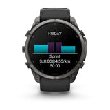 Garmin fenix 9 Pro - 51mm - Carbon Gray DLC Titanium with Black/Pebble Gray Silicone Band