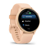 Garmin Vivoactive 6 - Metallic Pink Dawn with Pink Dawn Band