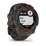 Garmin Instinct 3 - 50 mm Solar - Black w/ Charcoal Silicone Band