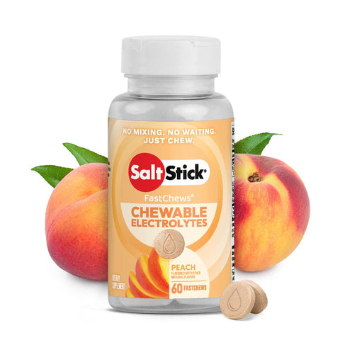 Salt Stick FastChews - Peach - Bottle (60 Chews)