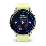 Garmin Venu 4 - 45mm - Silver with Citron Silicone band