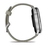 Garmin Venu 4 - 45mm - Silver with Silver Gray Silicone Band