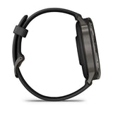 Garmin Venu 4 - 45mm - Slate with Black Silicone Band