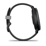 Garmin Vivoactive 5 - Slate Aluminum Bezel with Black Case and Silicone Band