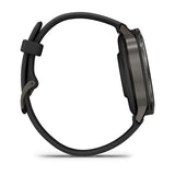 Garmin Venu 4 - 41mm - Slate with Black Silicone Band