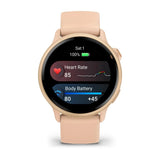 Garmin Vivoactive 6 - Metallic Pink Dawn with Pink Dawn Band