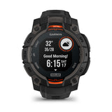 Garmin Instinct 3 - 45 mm Solar - Black w/ Black Silicone Band