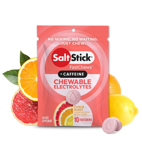 Salt Stick FastChews - Citrus Burst w/Caffeine - Packet (10 Chews)