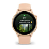 Garmin Vivoactive 6 - Metallic Pink Dawn with Pink Dawn Band
