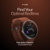 Polar Ignite 3 Titanium - Black Silicone