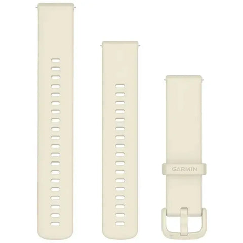 Garmin Quick Release 20mm - Bone Silicone Band w/Bone Hardware