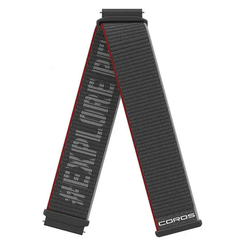 COROS 22mm Nylon Watch Band - Black (V1)