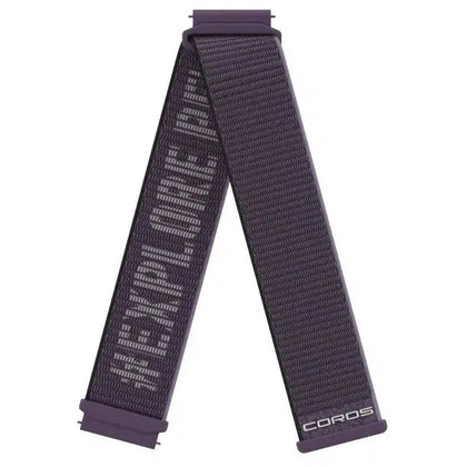 COROS 22mm Nylon Watch Band - Purple