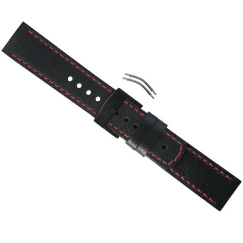 Suunto Elementum Terra - *Black / Red Leather Band
