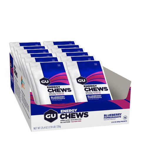 GU Energy Mini Chews - Blueberry Pomegranate - Box of 12