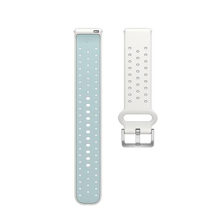 Polar Silicone Wristband 20mm - White/Blue