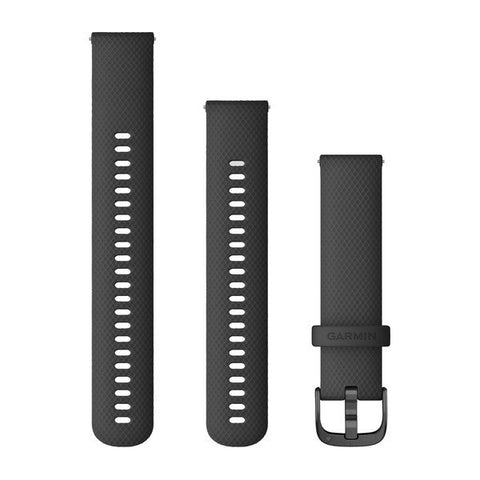 Garmin Quick Release 20mm - Black/Slate Silicone Band 2