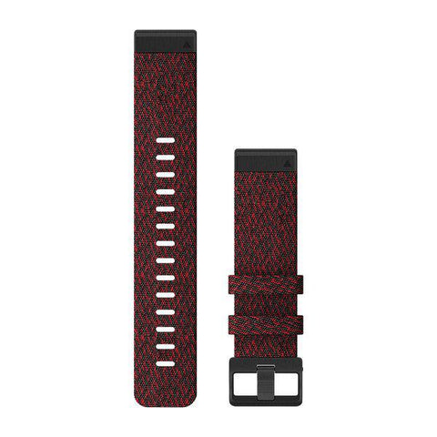 Garmin QuickFit 22 - Heathered Red Nylon Band