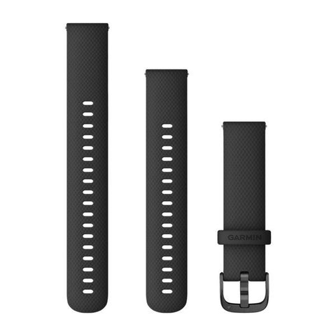 Garmin Quick Release 18mm - Black w/slate Silicone Band
