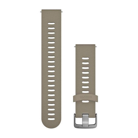 Garmin Quick Release 20mm - Sandstone/Stainless Silicone Band