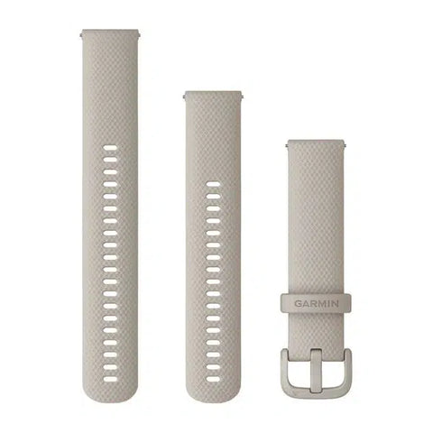 Garmin Quick Release 20mm - French Gray Silicone with Grey Hardware