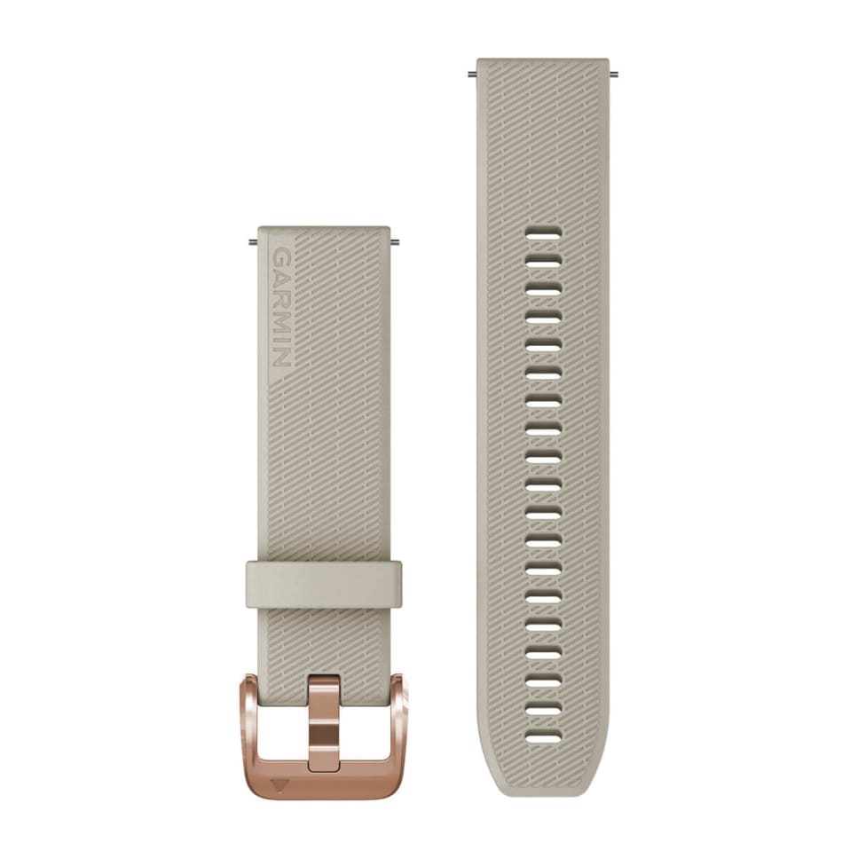 Garmin Quick Release 20mm Light Sand Rose Gold Silicone Band