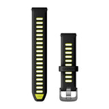 Garmin Quick Release 18mm - Black Amp Yellow / Slate Silicone Band