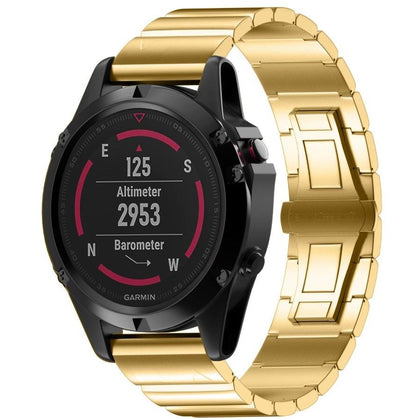 Watch Band* - Ceramic Stainless Steel suits Garmin clip-on 26mm
