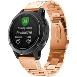 Watch Band*- Classic Stainless Steel suits Garmin clip-on 22mm